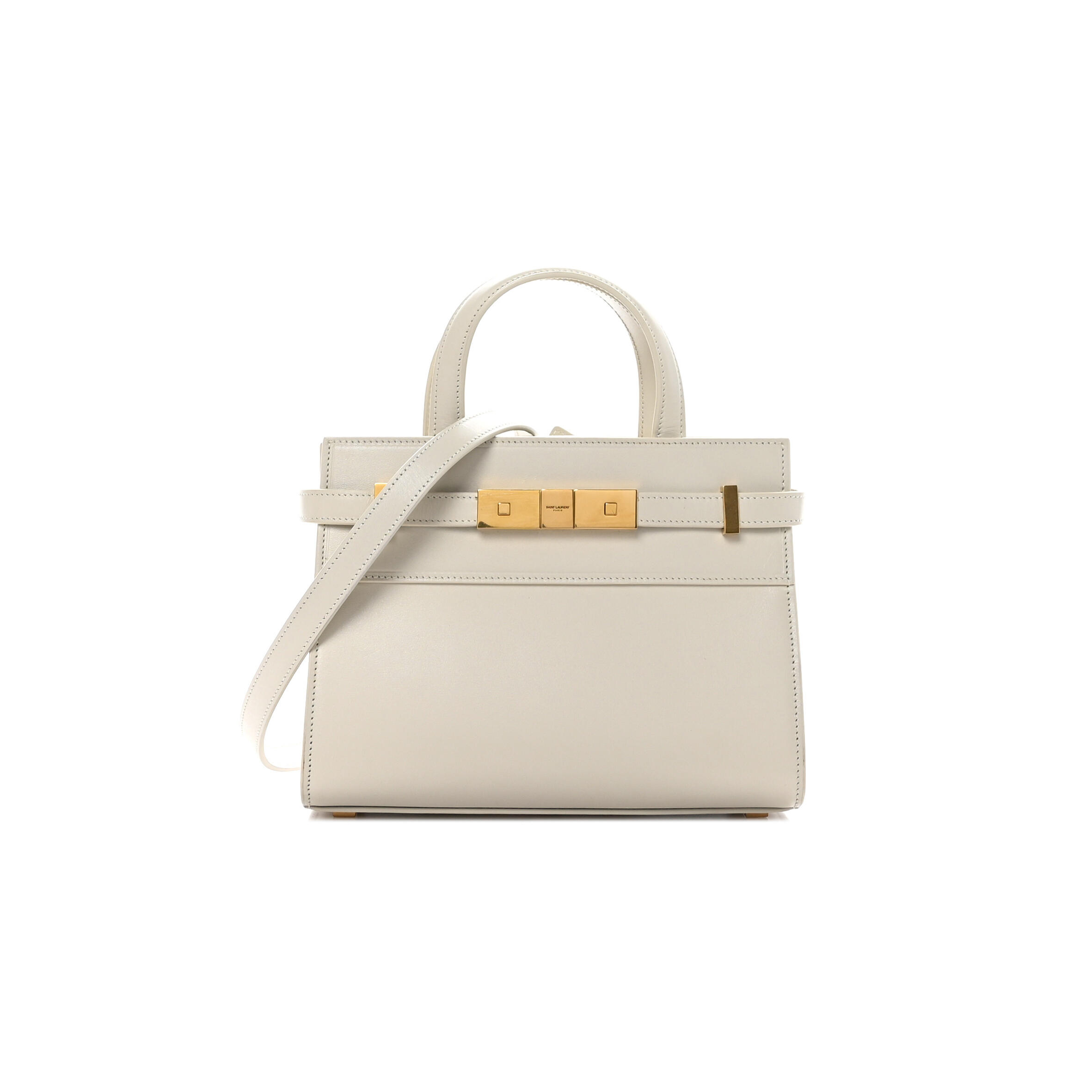 Y51 MANHATTAN NANO TOTE BLACK IN SMOOTH LEATHER 5937411471590 (21*16*9cm) Master Quality